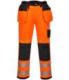 PW1001 T501 Portwest PW3 Hi-Vis Trousers Orange / Black colour image